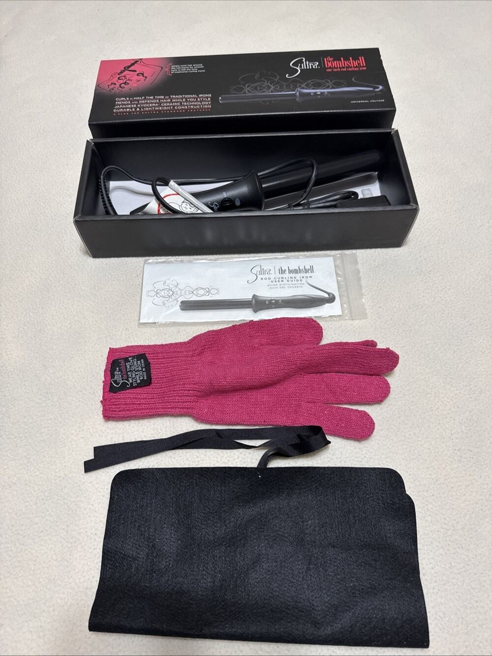 Sultra The Bombshell Plum Nouveau 1 Inch Rod Curling Iron